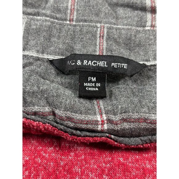 Al & Rachel Red Layered Sweater Blouse PM Petite - Picture 4 of 10